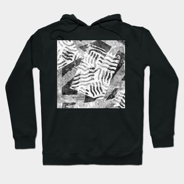 The Boxed In Abstract - Digitally Enahanced Version 1 Hoodie by Heatherian